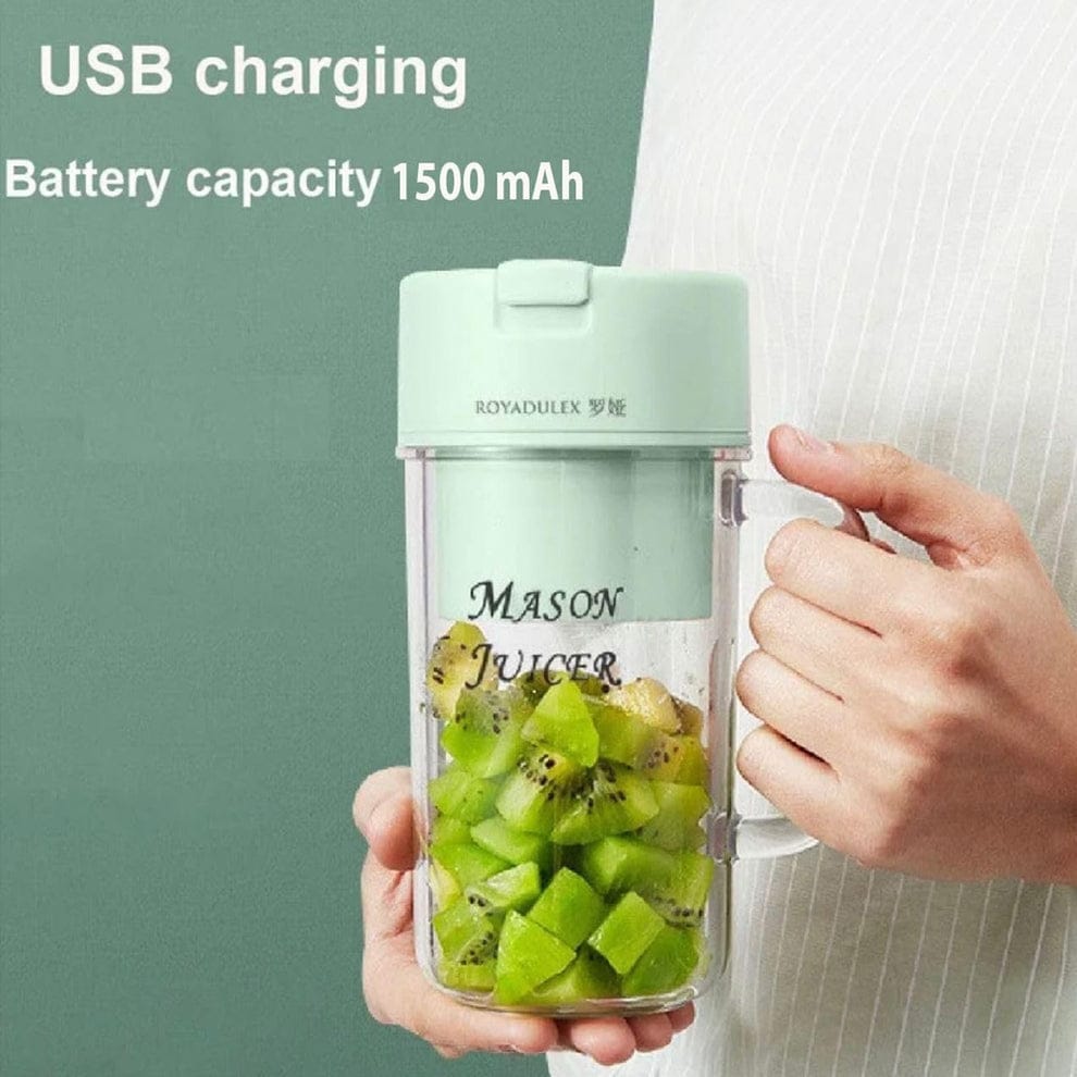 mason portable mini juicer blender with straw cup