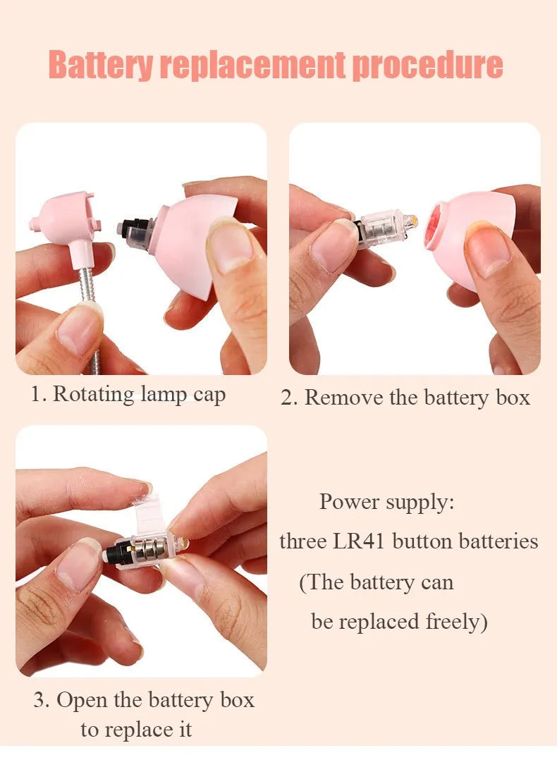 Mini LED Clamp Lamp | Portable USB Desk Light with Flexible Neck & Strong Clip | Eye-Care Flicker-Free Reading Light for Home, Office & Travel