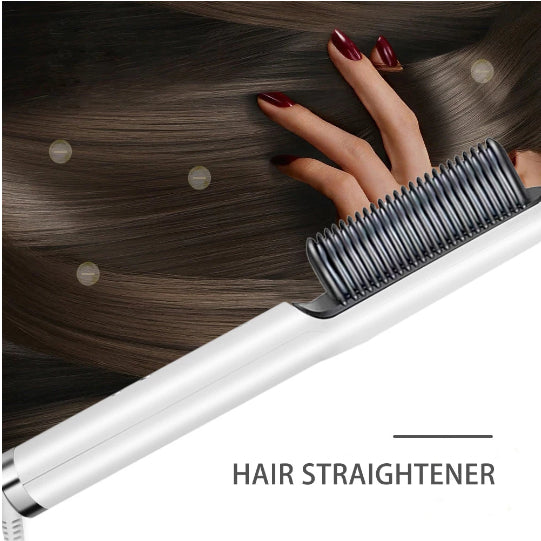 Hair Straightening Comb/Brush, Curling Comb Dual-Purpose Hair Straightener Styling Comb, Splint Does Not Damage The Inner Buckle for Professional Salon at Home