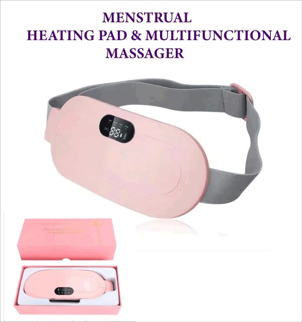 Heating Pad women Period Pain Cramp Relief Belt -Portable Menstrual Heating Pad, Heated Belly Belt for Menstrual Cramp Relief with 3 Heat Levels and 4 Modes, Electric Belt Massage for Women and Girls - Electric Massager Machine for Women
